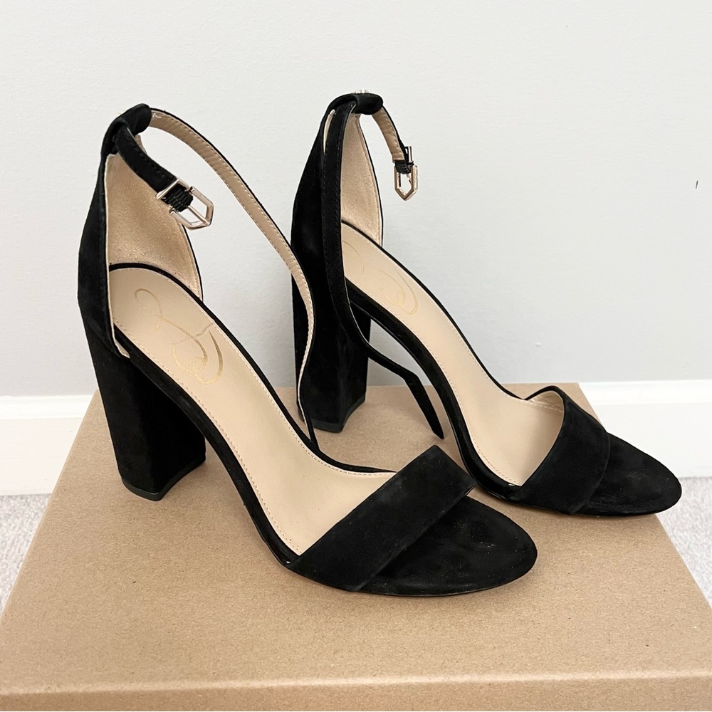 Sam Edelman Yaro Black Suede Heels